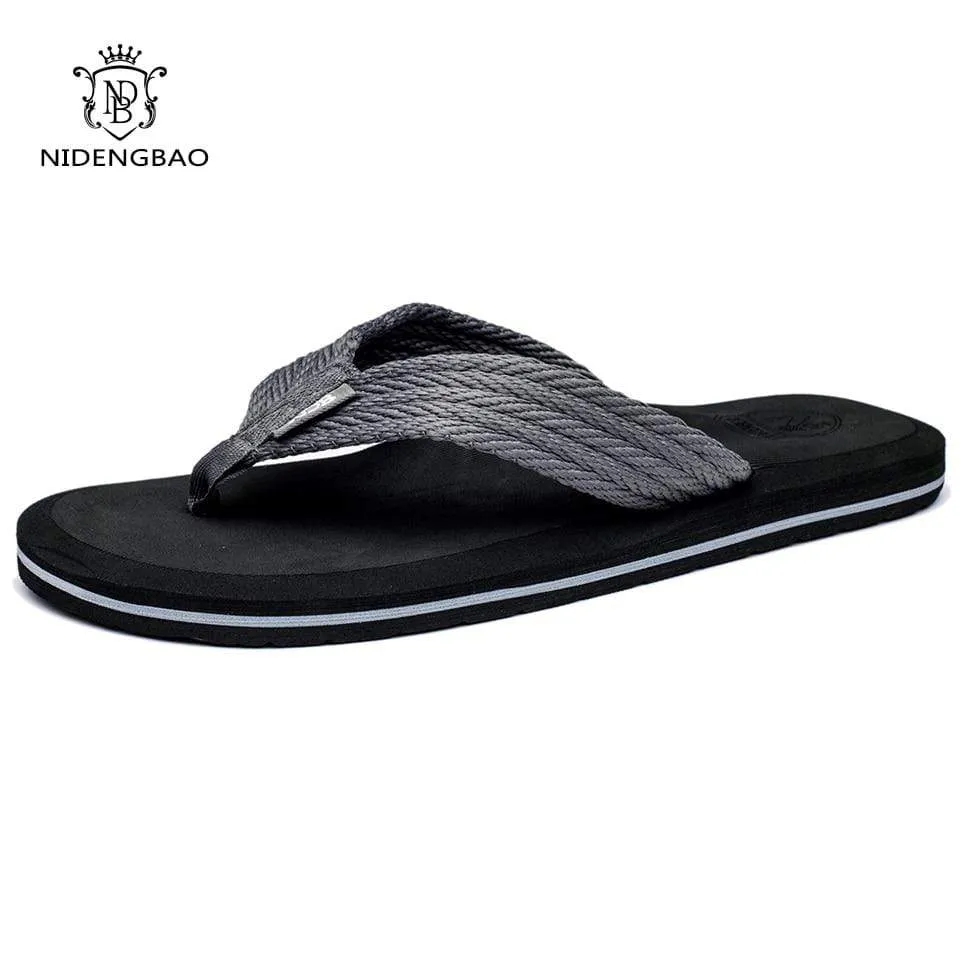 Van Noten Sandals NIDENGBAO Black Flip Flops
