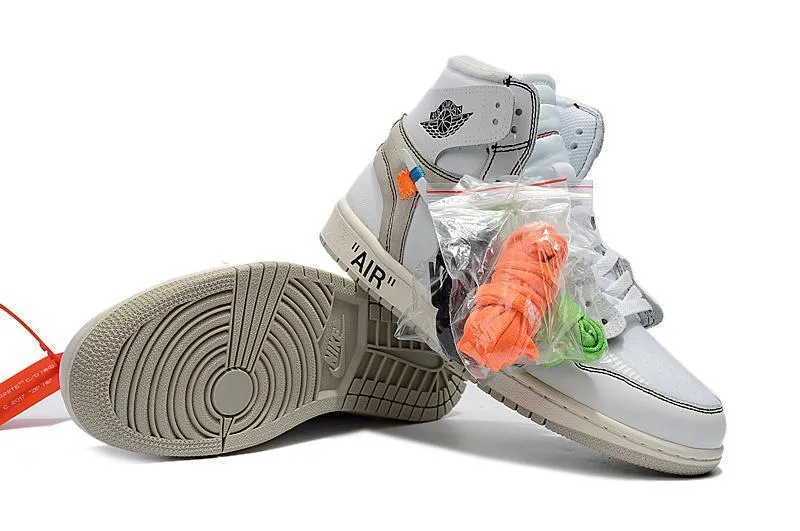 Nike Air Jordan 1 Part 2 OFF White Shoes Basketball Men Size US 7 - 13 Asics Stability Walking Shoes