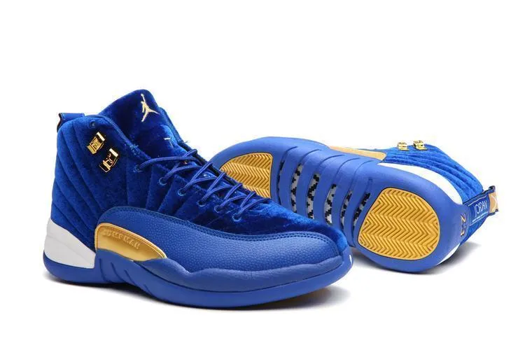 Nike Air Jordan 12 Retro Blue Velvet Shoes Basketball Men Sale Size US 7 - 13 Purchase Asics Shoes
