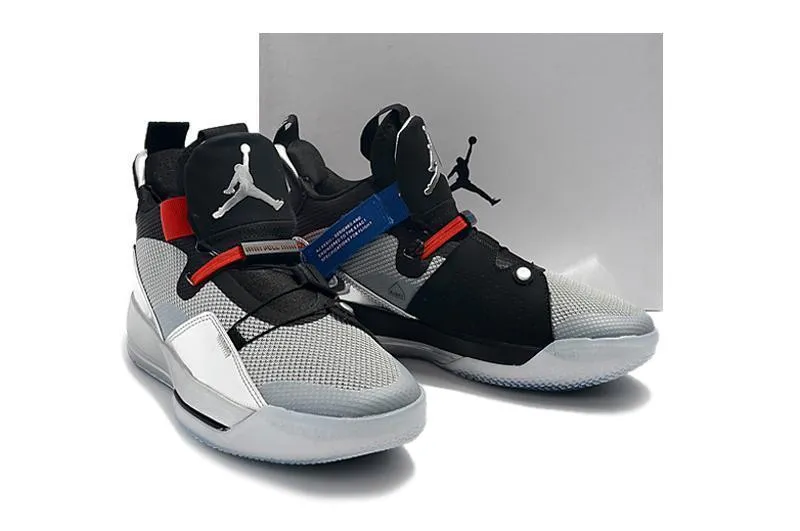 Nike Air Jordan 33 Grey Silver Black Men Shoes Sale Size US 7,8,8.5,9.5,10,11,12 Asics Wrestling Shoes Size 5