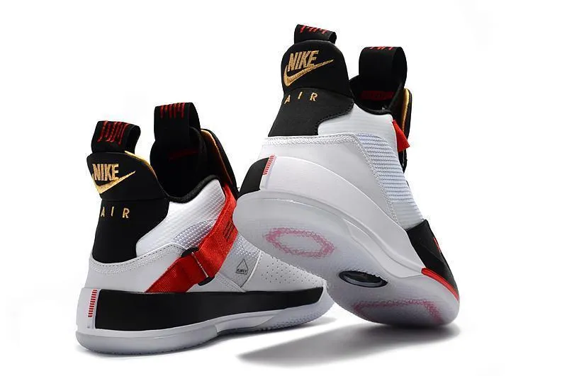 Nike Air Jordan 33 White Black Red Men Shoes Sale Size US 7,8,8.5,9.5,10,11,12 Asics Shoes Tennis