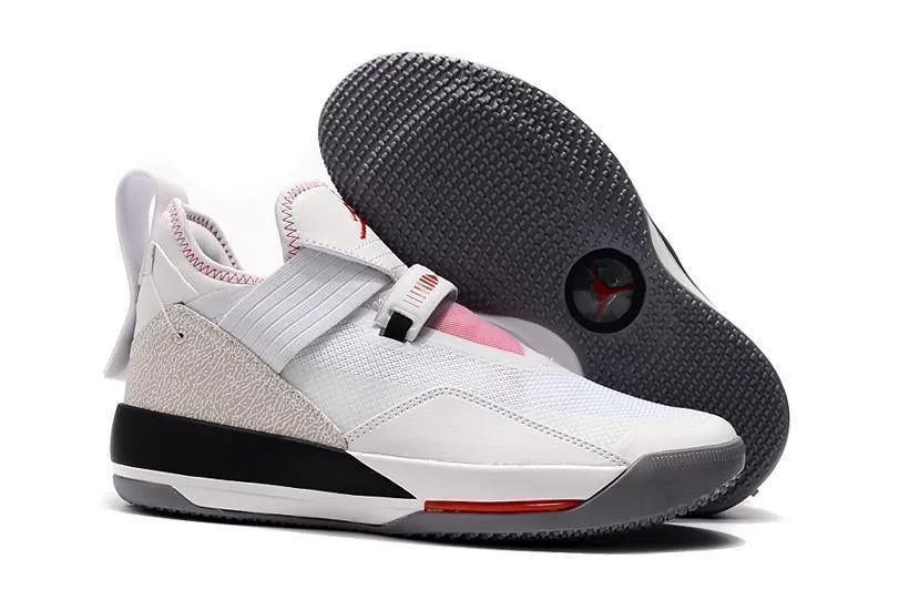 Nike Air Jordan 33 White Pink Black Men Shoes !!! CYBER MONDAY SALE !!! Asics Indoor Shoes Gel Upcourt