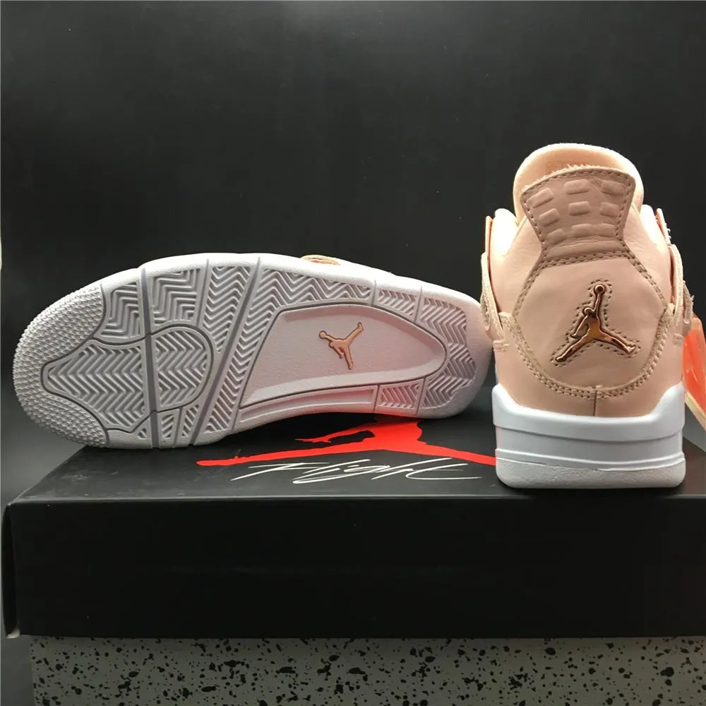 Nike Air Jordan 4 Retro 'Pink rose gold' Sneaker Shoes Sale Men Size 8-13 Asics Volleyball Shoes Oikawa