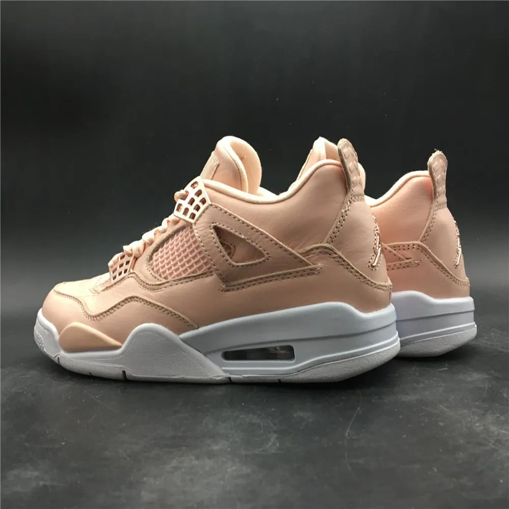 High End Asics Running Shoes Nike Air Jordan 4 Retro 'Pink rose gold' Sneaker Shoes Sale Men Size 8-13