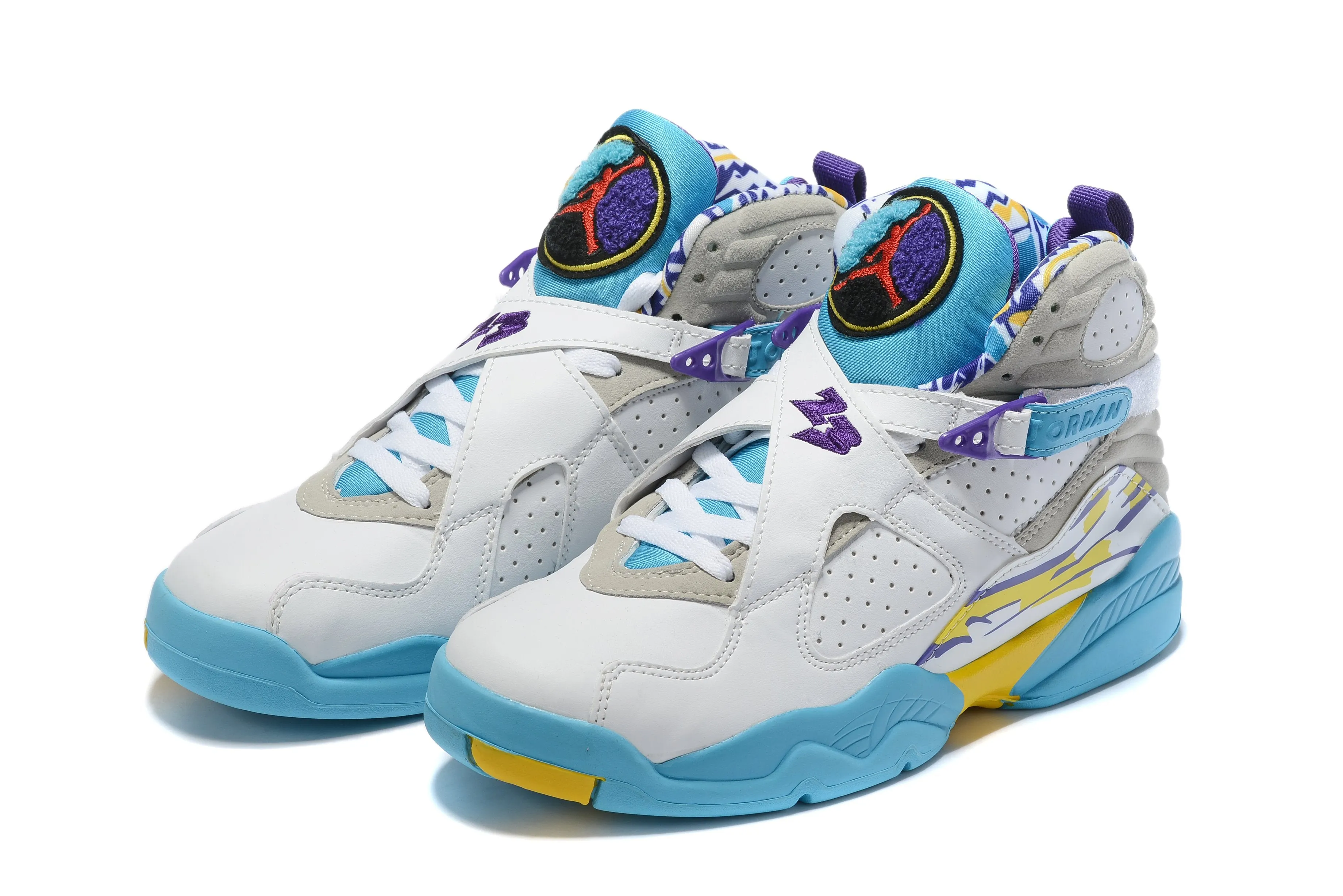 Asics Structured Shoes Nike Air Jordan 8 Retro 'White Aqua' White Sneaker Shoes Sale Men Size 8-13