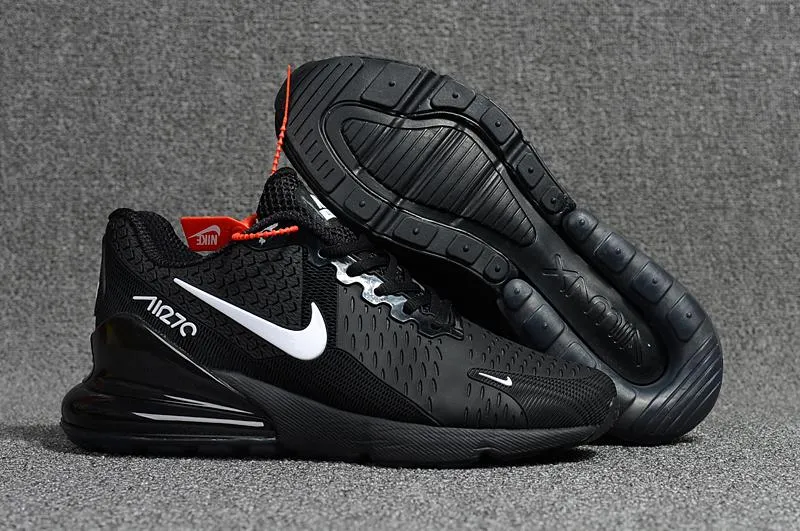 Nike Air Max 270 All Black Sneaker Shoes Sale Men Women Size 5.5 - 11 Original Asics Wrestling Shoes
