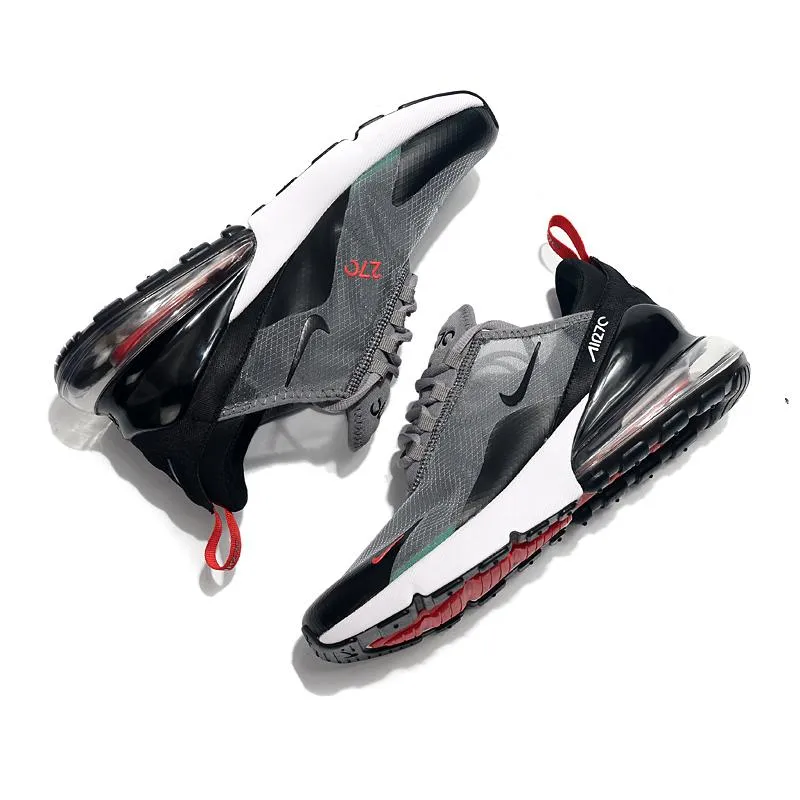 Asics 4e Width Shoes Nike Air Max 270 React Black Grey Sneaker Shoes Sale Men Women Size 5.5 - 11