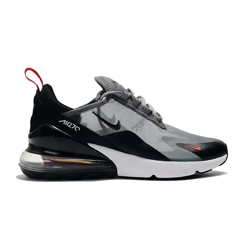 Nike Air Max 270 React Black Grey Sneaker Shoes Sale Men Women Size 5.5 - 11 Asics Gt-1000 3 Running Shoe