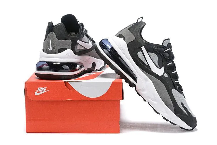 Nike Air Max 270 React GS 'Black Grey' Sneaker Shoes Sale Men Size 5.5 - 11 Shoes Like Asics Kayano