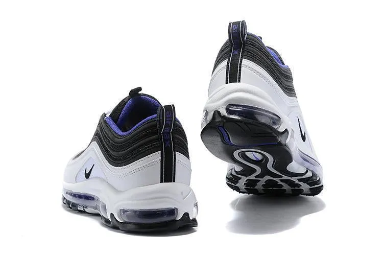 Asics Sports Shoes Nike Air Max 97 Black White Blue Shoes Sale Size US 7-11