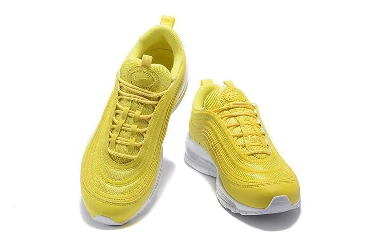 Nike Air Max 97 Yellow Shoes Sale Size US 7-11 Best Asics Stability Running Shoes