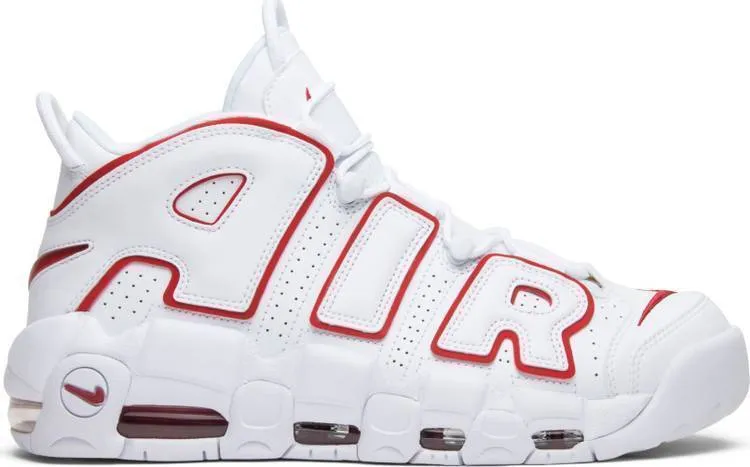 Nike Air More Uptempo 'White Varsity Red' Sneaker Shoes Basketball Men Size US 7 - 13 Asics Beginners Running Shoes