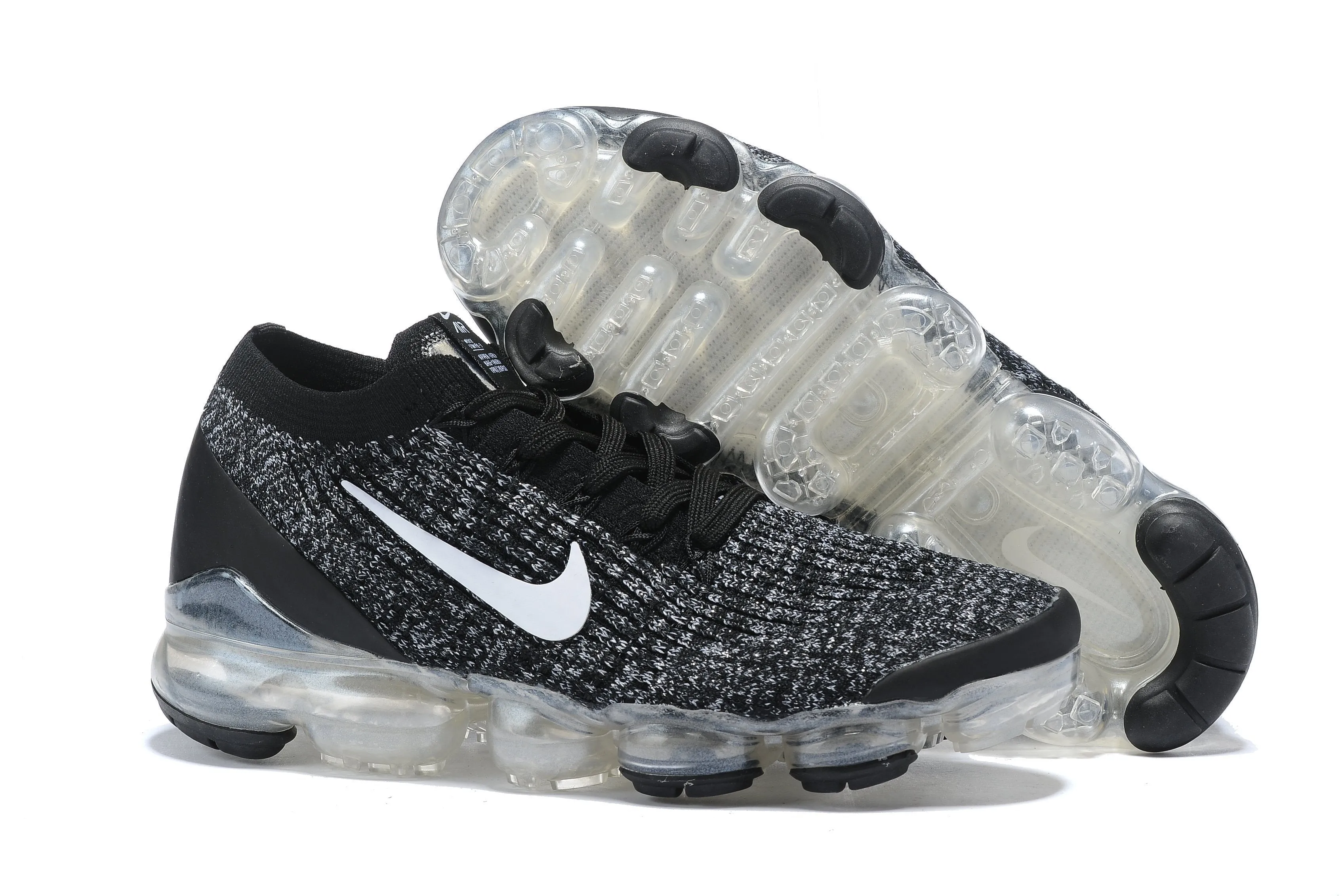 Nike Air Vapormax Flyknit 3 "Oreo" Grey Black Shoes Sneakers Men Sale Size US 7, 8, 8.5, 9, 10, 11 Derek Rose Sneakers