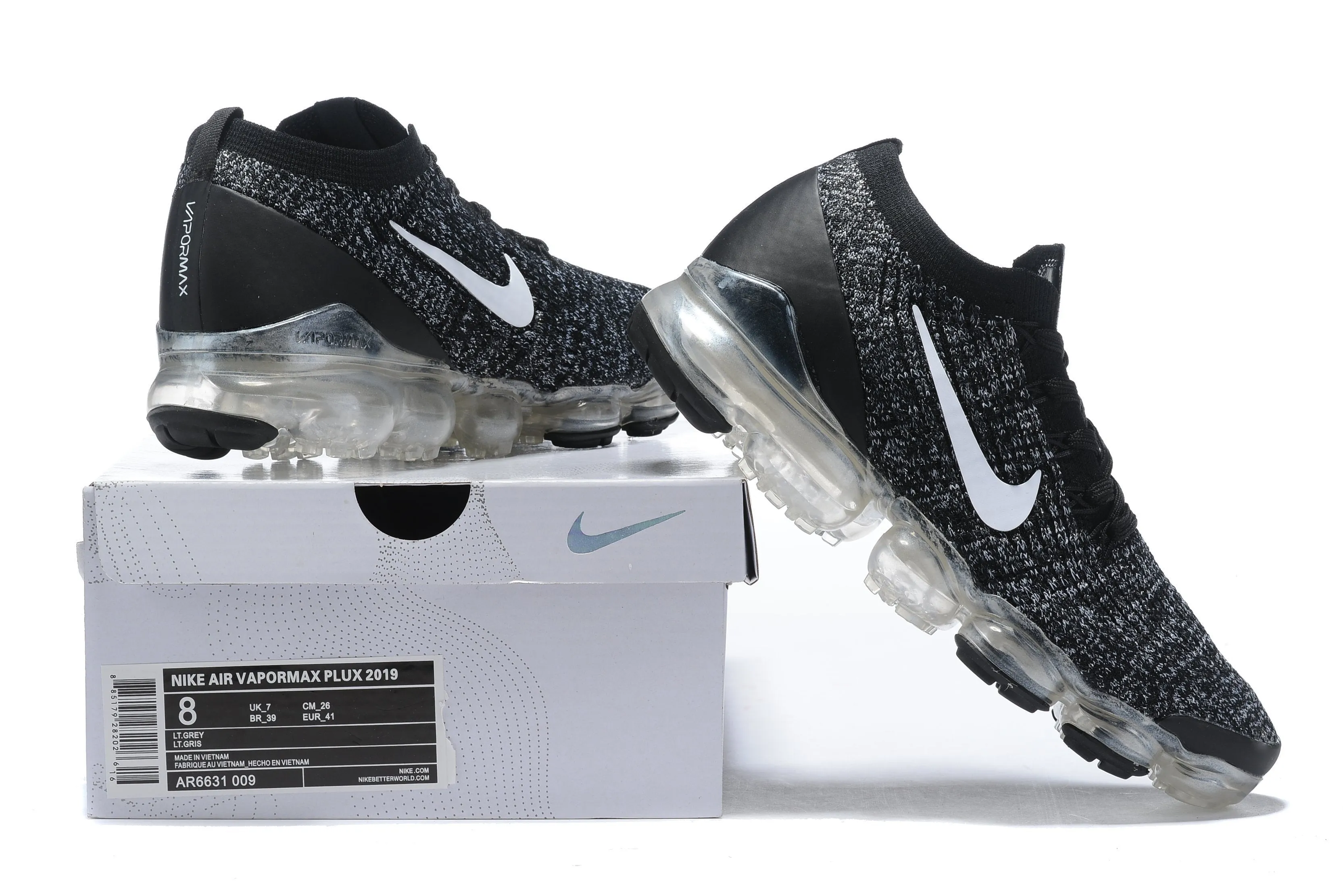 Nike Air Vapormax Flyknit 3 "Oreo" Grey Black Shoes Sneakers Men Sale Size US 7, 8, 8.5, 9, 10, 11 Florence Milan Sneakers