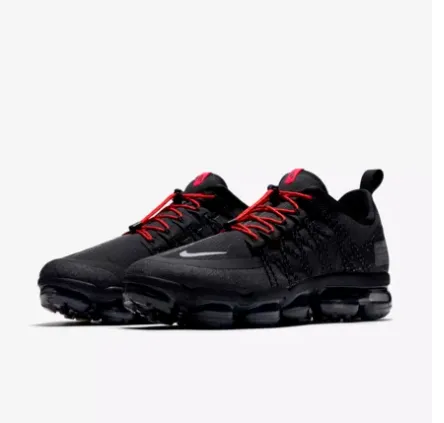 Bluey Sneakers Nike Air Vapormax Run Utility Black Red Shoes Sneakers Men Sale Size US 7, 8, 8.5, 9, 10, 11