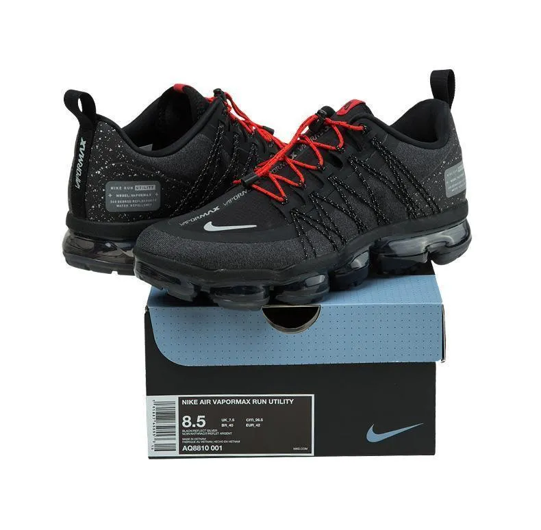 Prada Suede Sneakers Nike Air Vapormax Run Utility Black Red Shoes Sneakers Men Sale Size US 7, 8, 8.5, 9, 10, 11