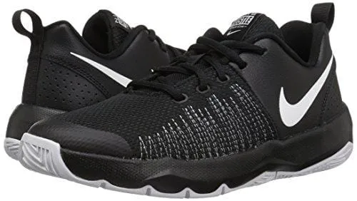 Nike Boys' Team Hustle Quick (GS) Basketball Shoe, Black/White, 5 M US Big Kid Asics Shoes For Walking On Concrete