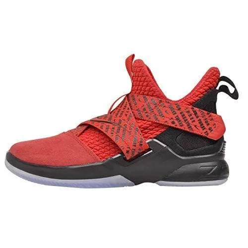 Asics Upcourt Shoes Nike Kids' Grade School Lebron Soldier XII Basketball Shoes (7, Red/Black)