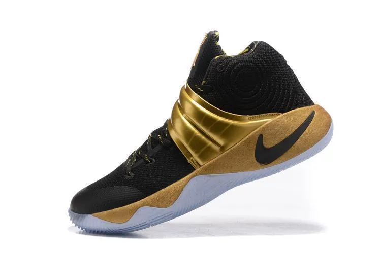Nike Kyrie 2 Black Gold Men Basketball Shoes !!! CYBER MONDAY SALE !!! Asics Futsal Shoes