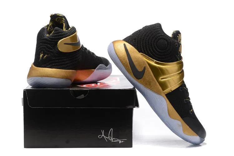 Nike Kyrie 2 Black Gold Men Basketball Shoes !!! CYBER MONDAY SALE !!! Asics Shoe Releases