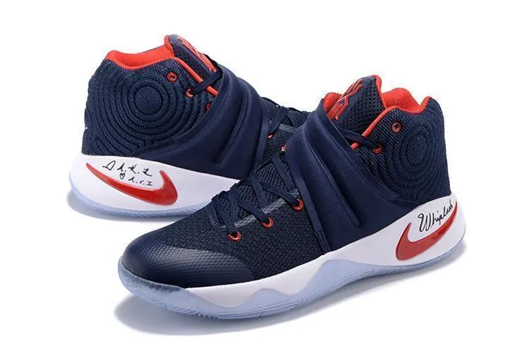 Asics Shoes Tennis Nike Kyrie 2 Navy Men Basketball Shoes !!! CYBER MONDAY SALE !!!