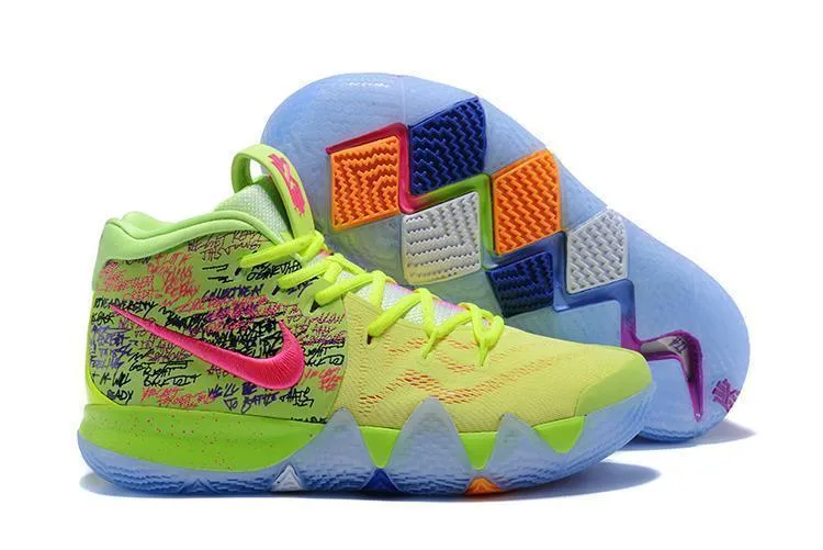 Asics 3d Printed Shoes Nike Kyrie 4 Confetti Men Basketball Shoes !!! CYBER MONDAY SALE !!!
