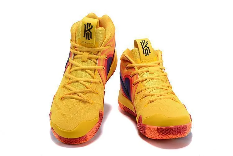 Nike Kyrie 4 "70s" Yellow Men Basketball Shoes !!! CYBER MONDAY SALE !!! Shoes Like Asics Novablast
