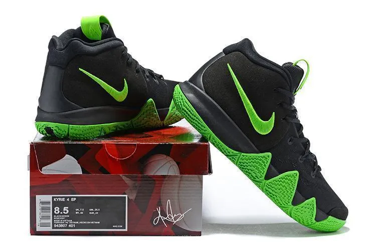 Nike Kyrie 4 "Halloween" Black Green Men Basketball Shoes !!! CYBER MONDAY SALE !!! Asics Spikeless Golf Shoes
