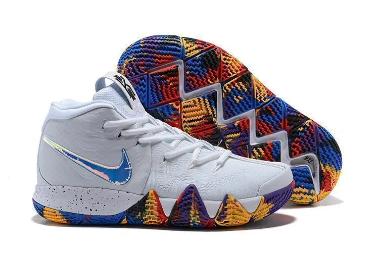 Nike Kyrie 4 "NCAA TOURNAMENT" White Men Basketball Shoes !!! CYBER MONDAY SALE !!! Asics Low Drop Running Shoes