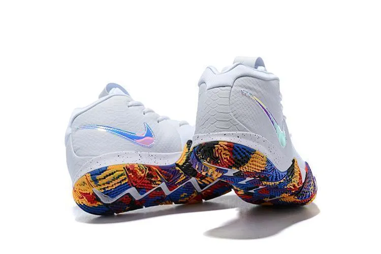 Asic Training Shoes Nike Kyrie 4 "NCAA TOURNAMENT" White Men Basketball Shoes !!! CYBER MONDAY SALE !!!