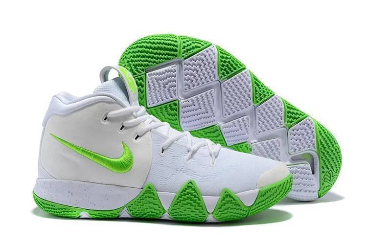 Nike Kyrie 4 White Green Men Basketball Shoes !!! CYBER MONDAY SALE !!! Best Asics Race Shoes