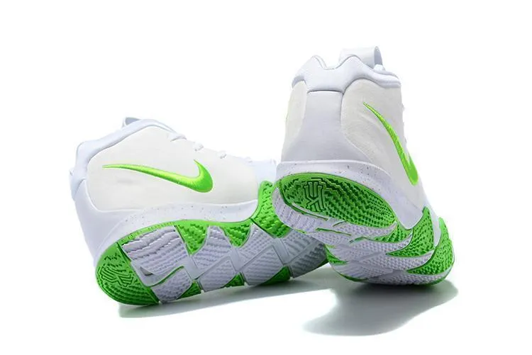 Nike Kyrie 4 White Green Men Basketball Shoes !!! CYBER MONDAY SALE !!! Asics Igs Running Shoes
