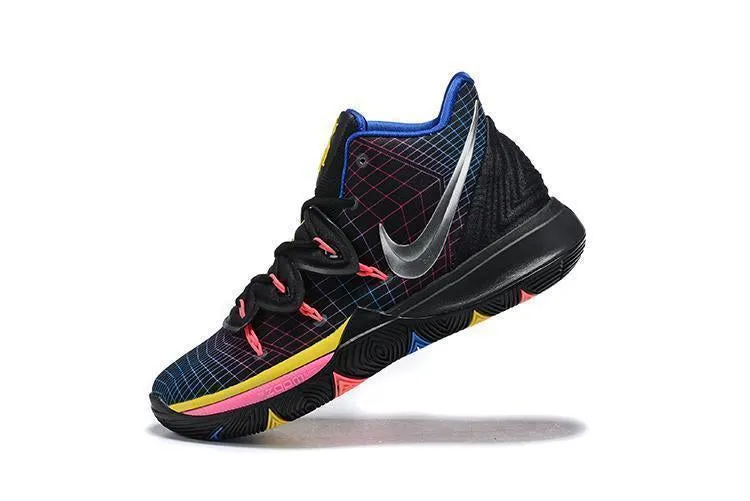 Asics Sustainable Shoes Nike Kyrie 5 Neon Black Caro Basketball Shoes Men !!! CYBER MONDAY SALE !!!