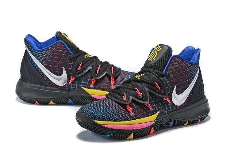 Asics Running Shoe Sale Nike Kyrie 5 Neon Black Caro Basketball Shoes Men !!! CYBER MONDAY SALE !!!