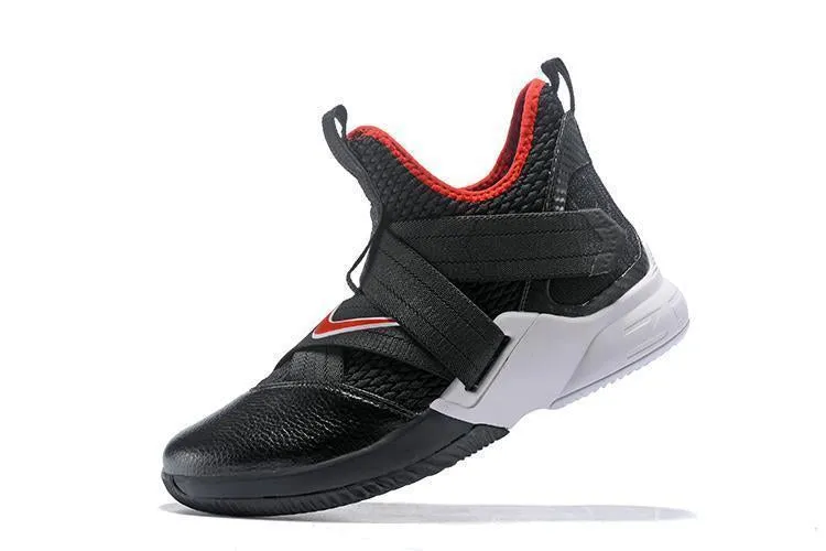 Nike Lebron Soldier XII 12 SFG EP Black White Red Men Shoes Sale Size US7,8,8.5,9,10,11,12 Asics Rubber Sole Shoes