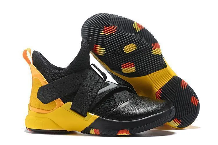 Nike Lebron Soldier XII 12 SFG EP Black Yellow Men Shoes Sale Size US 7-12 Asics Gt 1000 7 Running Shoes Review