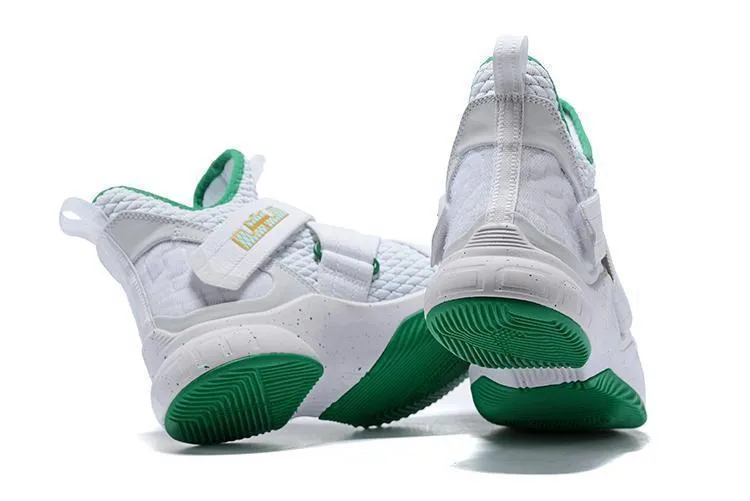 Nike Lebron Soldier XII 12 SFG EP Grey White Green Men Shoes Sale Size US 7-12 Amazon Asics Walking Shoes