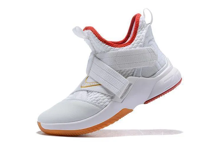 Asics Wide Walking Shoes Nike Lebron Soldier XII 12 SFG EP Grey White Red Men Shoes Sale Size US 7-12