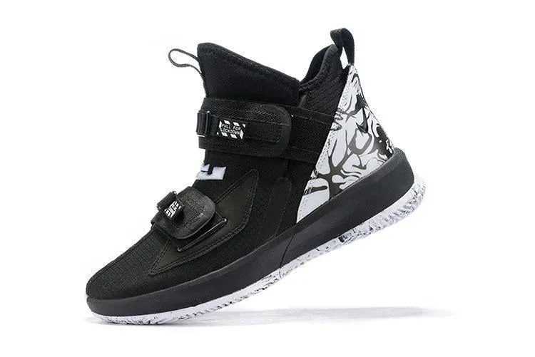 Nike Lebron Soldier XIII 13 Black Grey Men Sneaker Shoes Sale Size US 7-12 Shoe Size Guide Asics