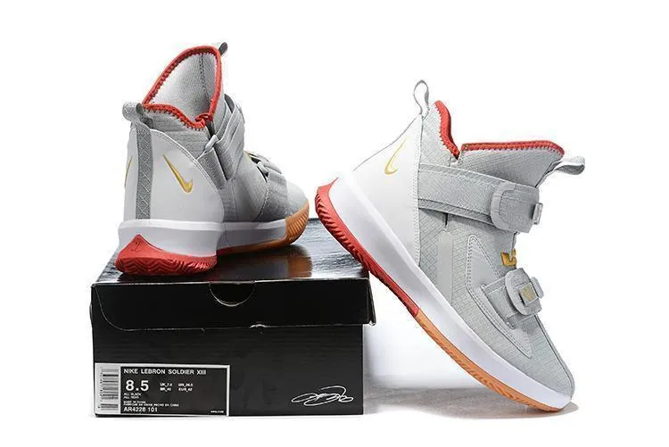 Asics Ff Blast Running Shoes Nike Lebron Soldier XIII 13 Grey White Men Sneaker Shoes Sale Size US 7-12