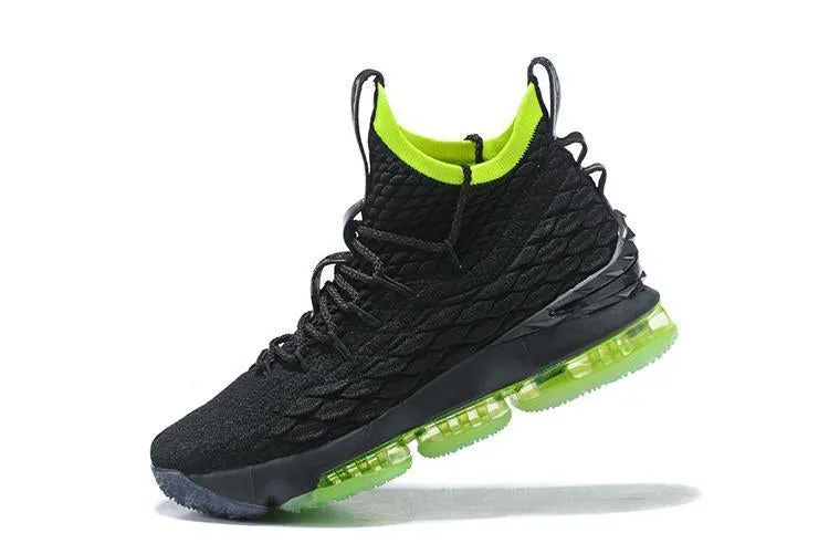 Nike Lebron XV 15 Black Green Men Shoes Sale Size US7,8,8.5,9,10,11,12 Asics Trailrunning Shoes