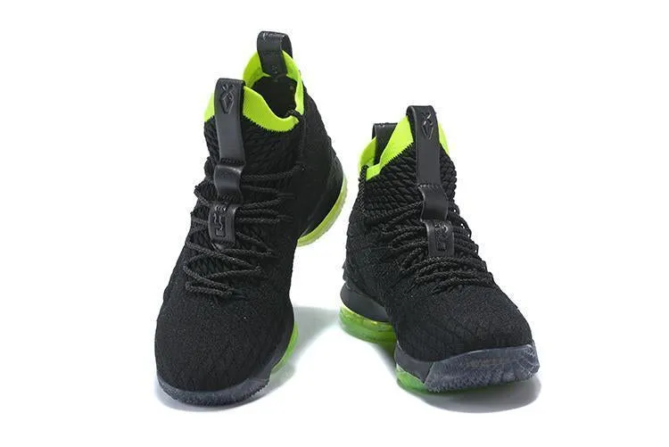 Nike Lebron XV 15 Black Green Men Shoes Sale Size US7,8,8.5,9,10,11,12 Asics Running Shoes Factory Outlet