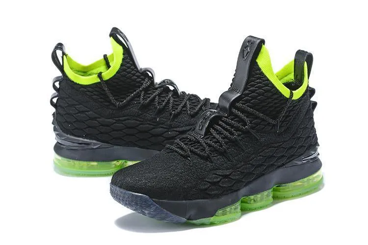 Nike Lebron XV 15 Black Green Men Shoes Sale Size US7,8,8.5,9,10,11,12 Asics Gtx Shoes