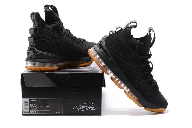 Asics Shoes Netburner Nike Lebron XV 15 Black Plastic Men Shoes Sale Size US7,8,8.5,9,10,11,12