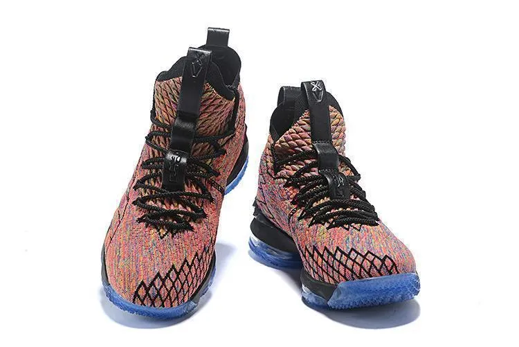 Shoes Like Asics Kayano Nike Lebron XV 15 Black Rainbow Blue Men Shoes !!! CYBER MONDAY SALE !!!