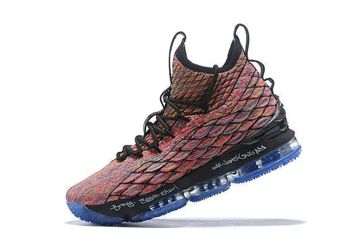 Nike Lebron XV 15 Black Rainbow Blue Men Shoes !!! CYBER MONDAY SALE !!! Asics 4e Tennis Shoes