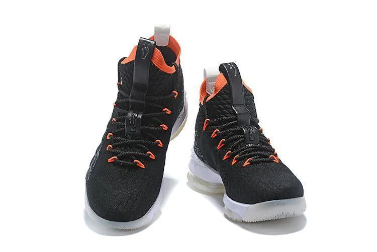Asics White Running Shoes Nike Lebron XV 15 Black White Orange Men Shoes Sale Size US7,8,8.5,9,10,11,12