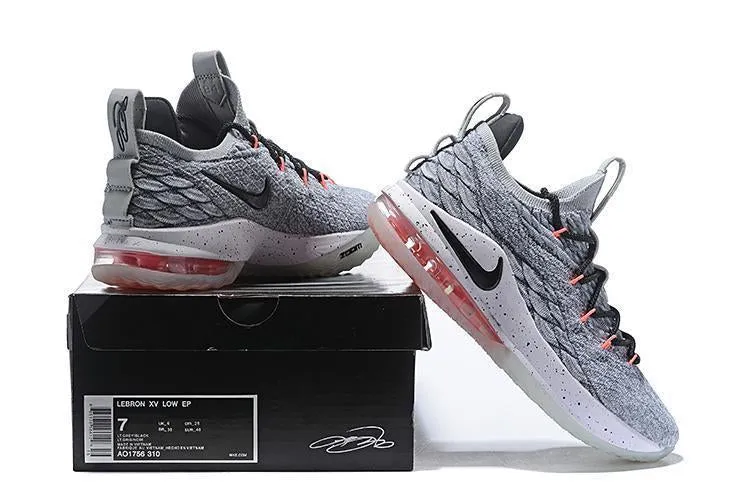 Nike Lebron XV 15 Low EP LT Grey Black Men Shoes Sale Size US7,8,8.5,9,10,11,12 Sara Hall Asics Shoes