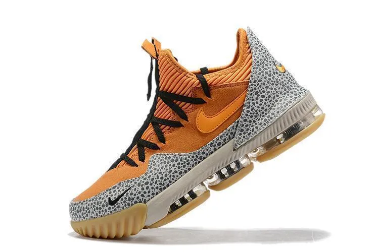 Nike Lebron XV 16 Low 'Safari' Orange Cement Men Shoes Sale Basketball  Sneaker Size US 7-12 Asics Gel Cumulus 27 Running Shoes