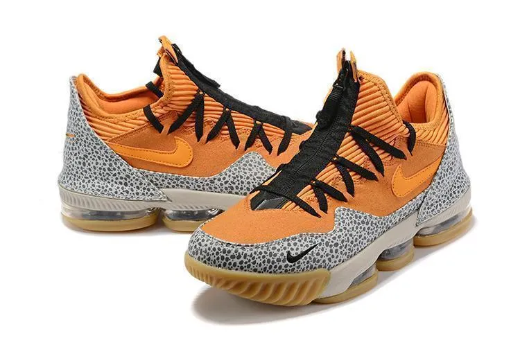Nike Lebron XV 16 Low 'Safari' Orange Cement Men Shoes Sale Basketball  Sneaker Size US 7-12 Asics Gel-rocket 6 Volleyball Shoe